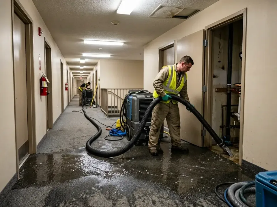 multi-unit-apartment-hallway-f-005 — frequently asked questions, Emergency Burst Pipe Water Extraction & Removal in West Lea…